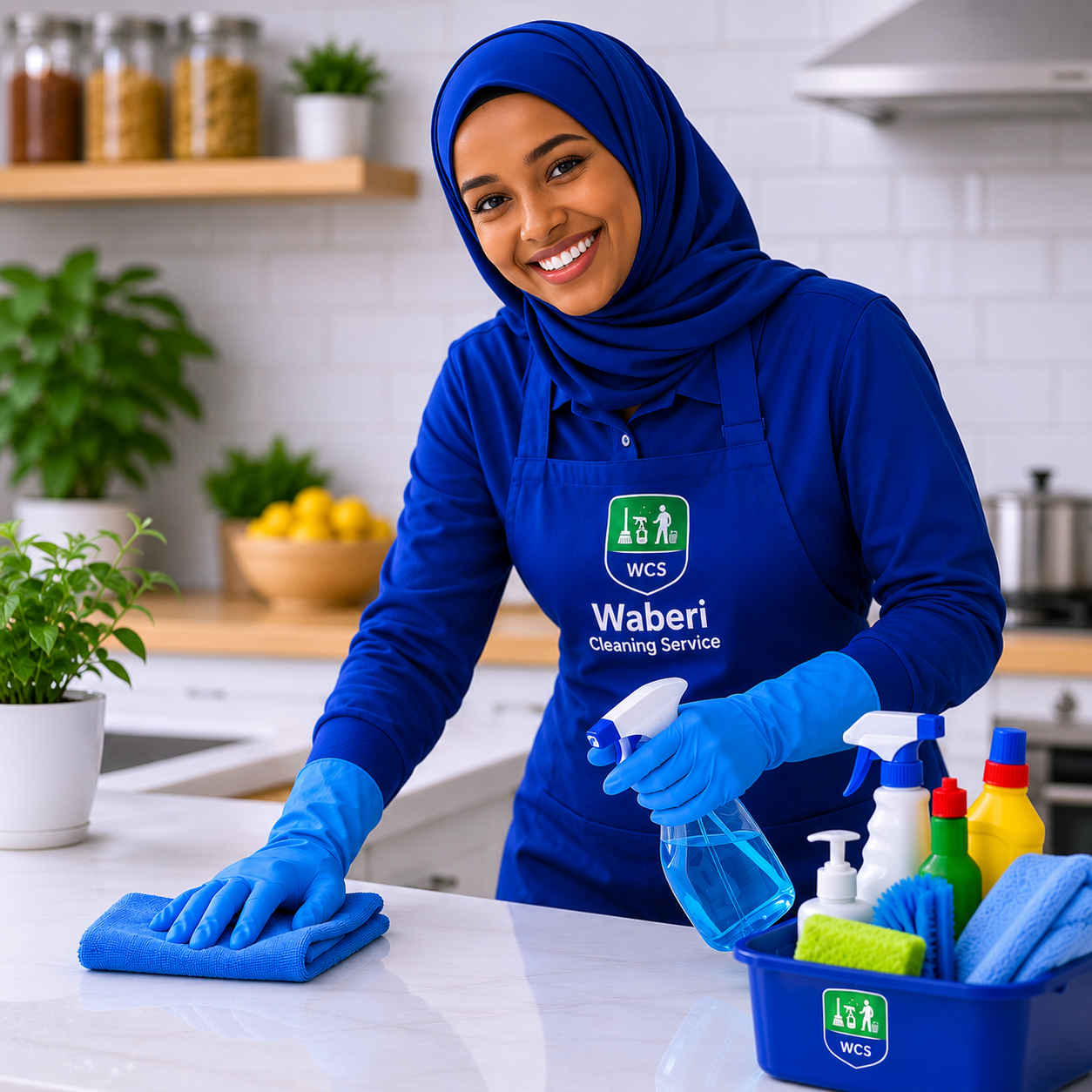 Waberi Cleaning Service professional staff